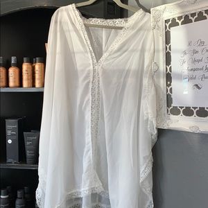 White Lacey Bikini Cover Up